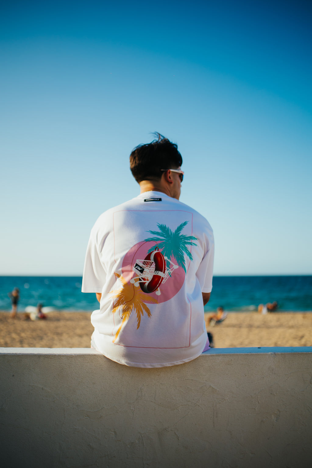 Summer Island white T-shirt