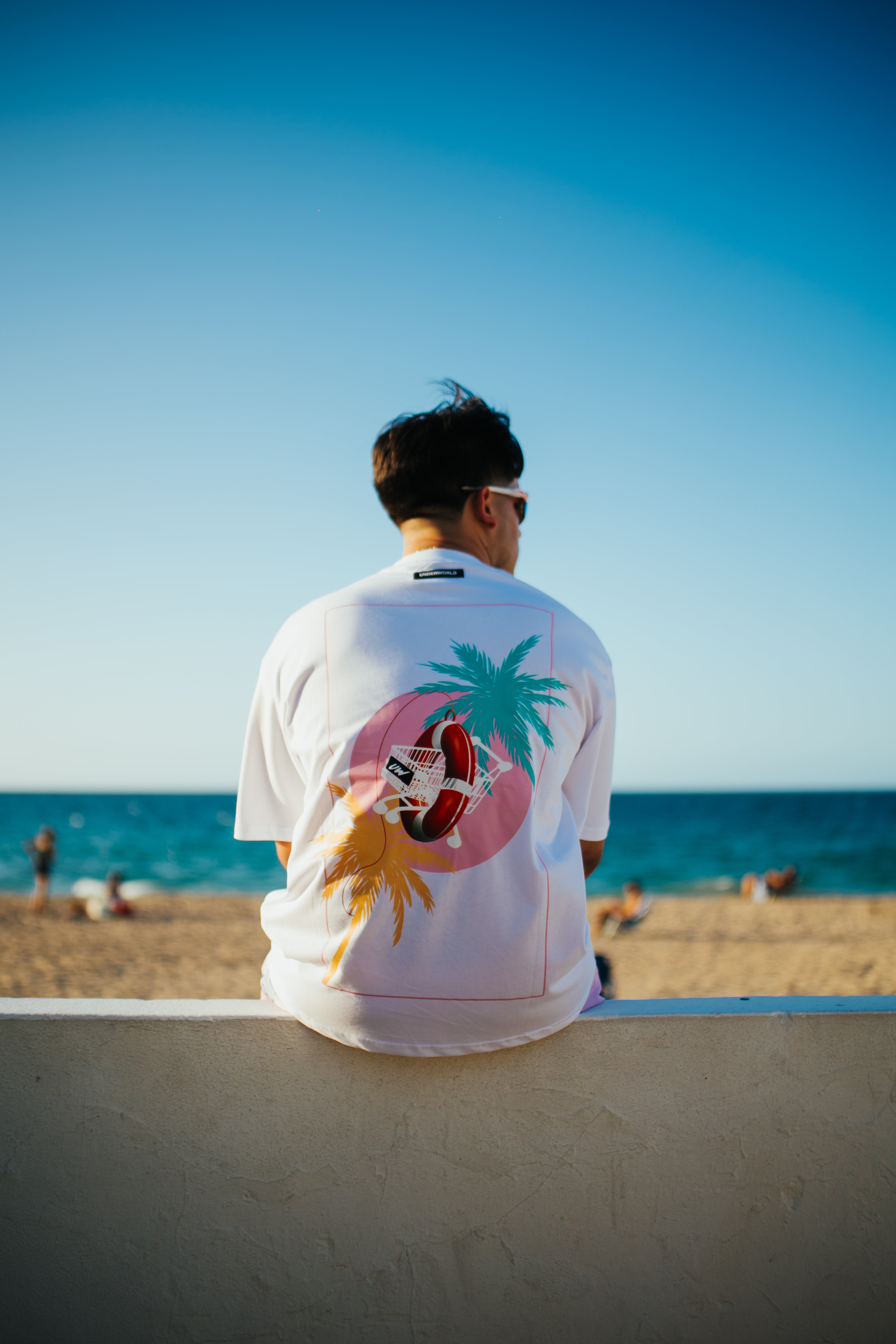 Summer Island white T-shirt