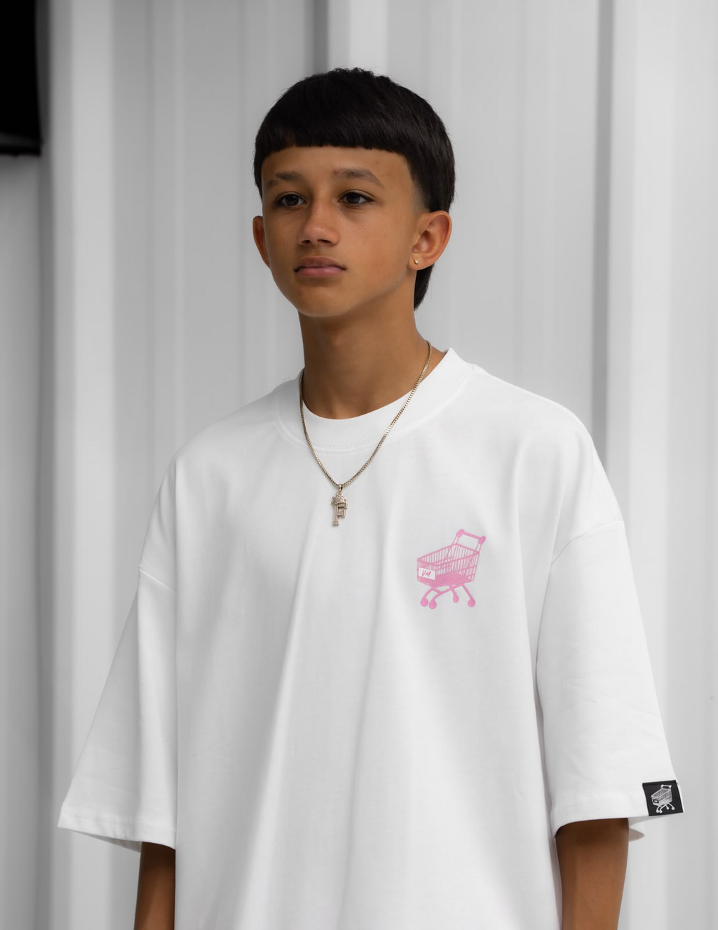 Carr Basic White Pink T-shirt