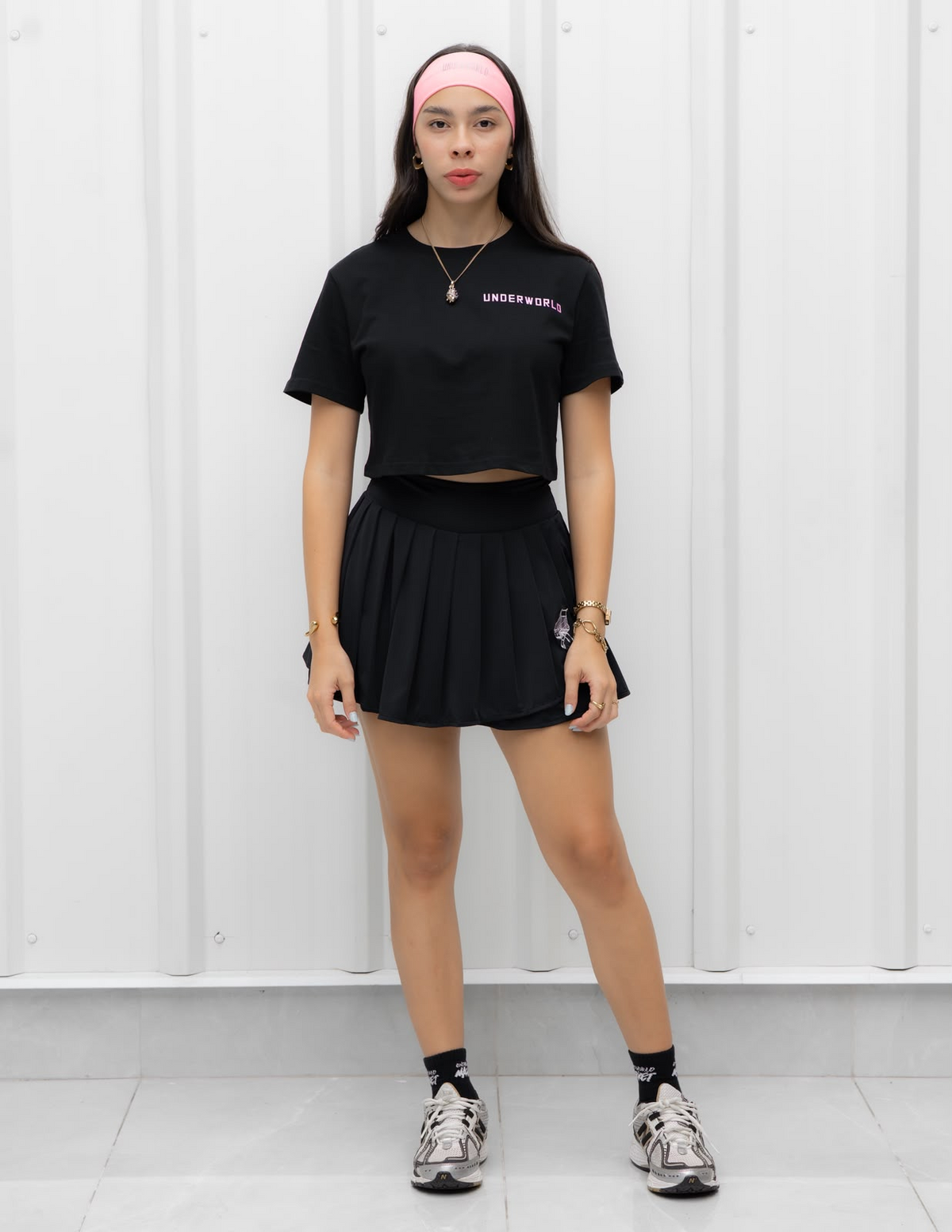 UWM Pink Goma Crop Top